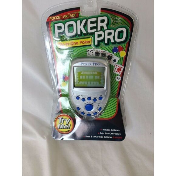 Pocket Arcade Poker Pro 6 in 1 Arcade Game! Great for the Bathroom! - Picture 3 of 5